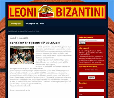 E' nato il blog ufficiale dei Leoni Bizantini