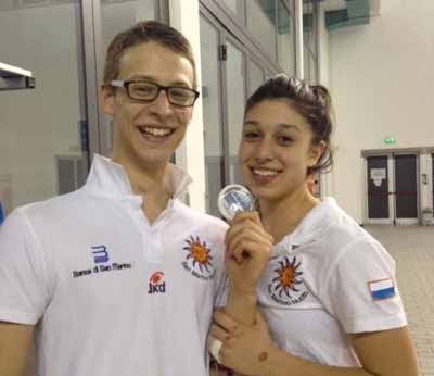 Valentina Babbi e Davide Bernardi sul podio a Ravenna