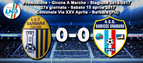 Ilario Lorenzini Barbara - Asd Gabicce Gradara 0-0