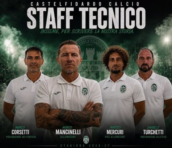 Castelfidardo. Definito lo staff tecnico della prima squadra