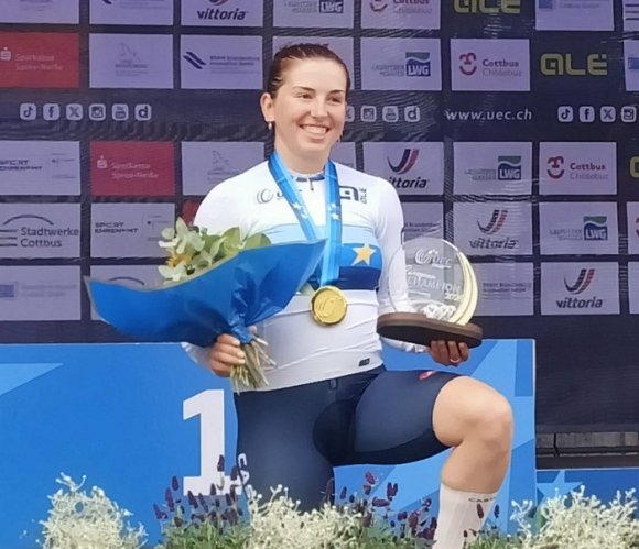 Agata Campana (Bft Burzoni VO2 Team Pink) regina d'Europa