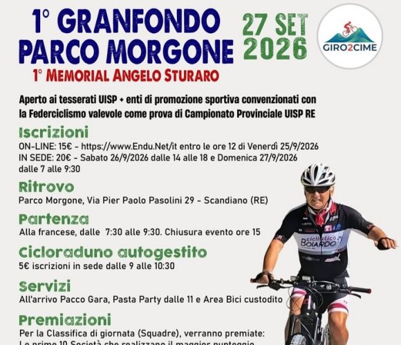 Ruote Solidali Sull'Appennino: Domenica A Scandiano Scatta la 1� Granfondo Parco Morgone