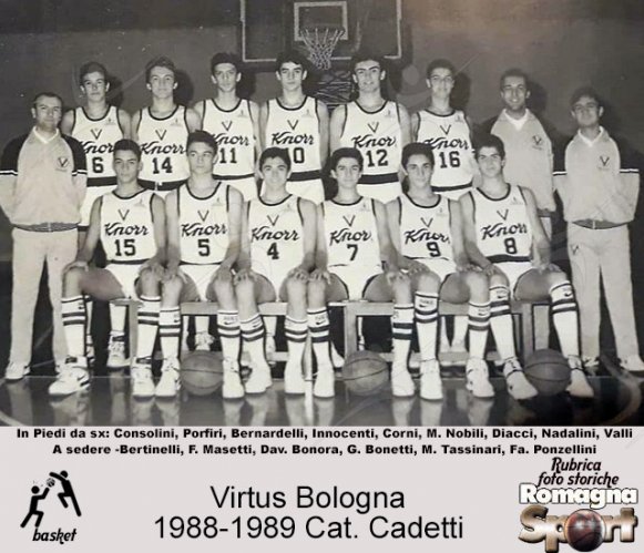 FOTO STORICHE - Cadetti Virtus Bologna 1988-89