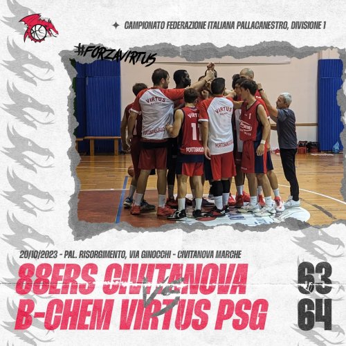 Divisione regionale 1, gli 88ers vengono beffati dalla Virtus Porto S. Giorgio