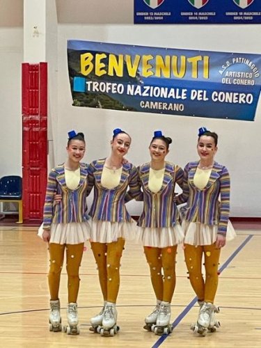 Pattinaggio Riccione: al Trofeo Nazionale del Conero le formazioni riccionesi conquistano tutte il podio