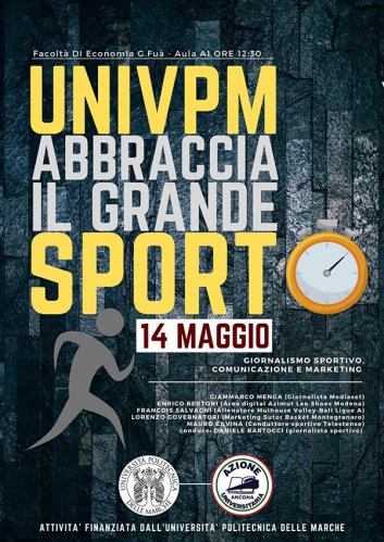 L'universita' politecnica delle marche abbraccia il grande sport