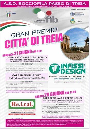 Bocce - Presentato il terzo gran premio citta’ di Treia