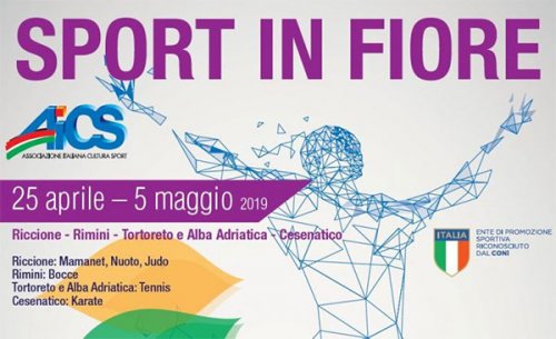 Dal 26 aprile al 5 maggio Riccione e Rimini ospitano la 25esima edizione di Sportinfiore