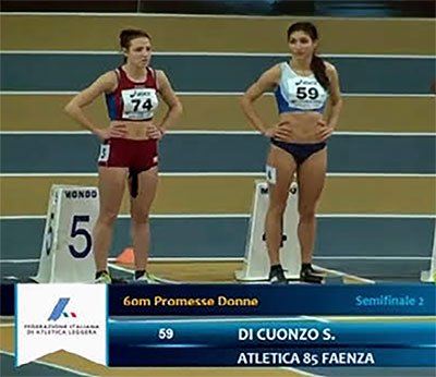 Stefania Di Cuonzo di Atletica 85 a testa alta ai campionati italiani indoor