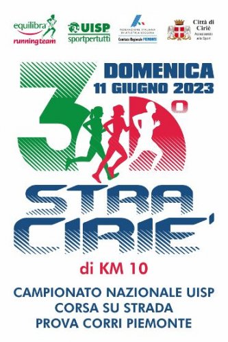 Il Campionato nazionale UISP di corsa su strada 10k a Ciri (TO) l11 giugno 2023