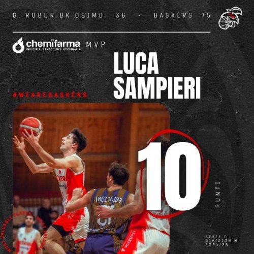 G.S.Robur Basket Osimo - Bask�rs Chemifarma Forlimpopoli  36-75  (PARZIALI: 13-23; 22-38; 29-59)
