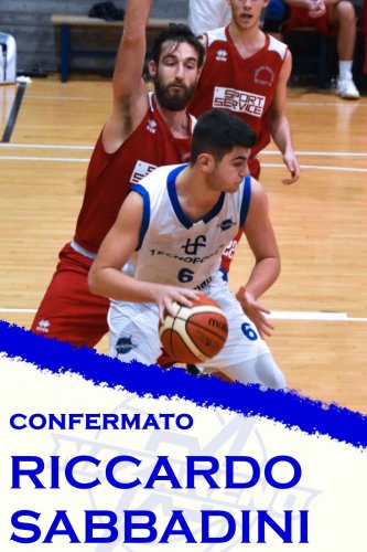 Polisportiva Nazareno Basket Carpi :Confermato il pivot Riccardo Sabbadini !!!!