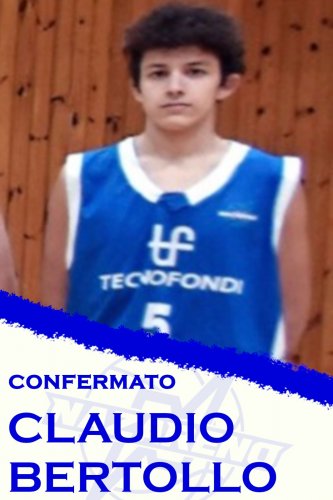 Polisportiva Nazareno Basket Carpi : Confermato il classe 2003 Claudio Bertollo !!!