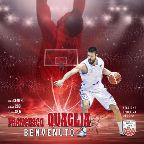 Andrea Costa Basket Imola : Francesco Quaglia vestirà biancorosso‼️