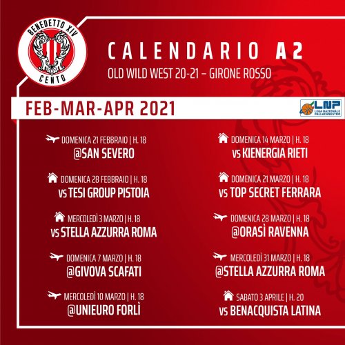 Tramec Cento vs Stella Azzurra, le date dei recuperi : 3 e 31 Marzo 2021