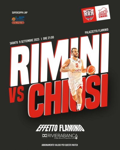 Supercoppa, marcia di avvicinamento  in vista di RivieraBanca Rimini-Umana Chiusi