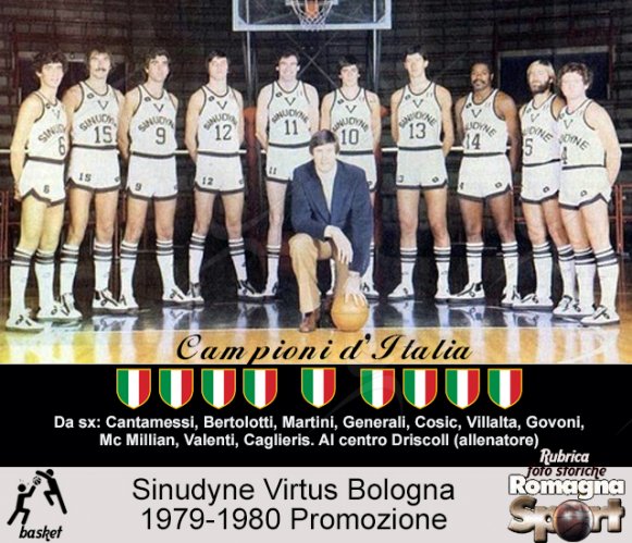 FOTO STORICHE - Sinudyne Virtus Bologna 1979-80