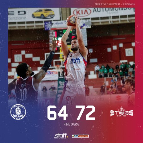 2B Control Trapani vs Staff Mantova 64-72