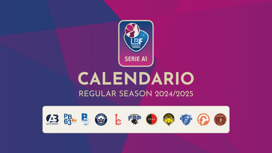 LBF - Ufficializzati i calendari della Regular Season 2024/2025 di Serie A1