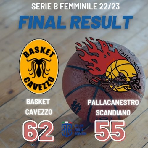 Basket Cavezzo - Pallacanestro Scandiano  62-55