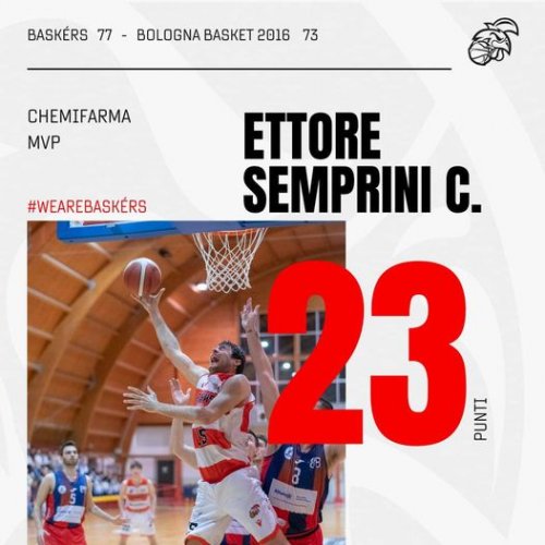 Chemifarma Baskrs Forlimpopoli  vs Allianz Bank Bologna Basket 2016 77-73