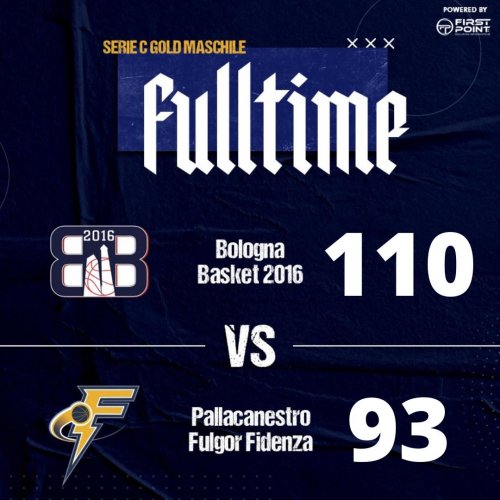 Bologna Basket 2016 - Foppiani Fulgor Fidenza  110 - 93