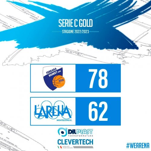 Ferrara Basket 2018  - Pol. L'Arena Dilplast Clevertech   78 -62