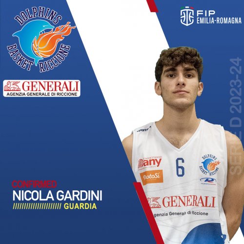 Dolphins  Basket Riccione - Nicola Gardini confermato