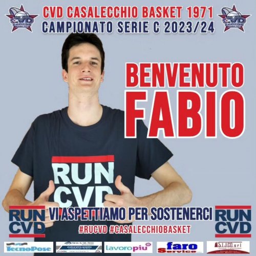 Fabio Rocca  il primo volto nuovo  del CVD Basket Club Casalecchio di Reno
