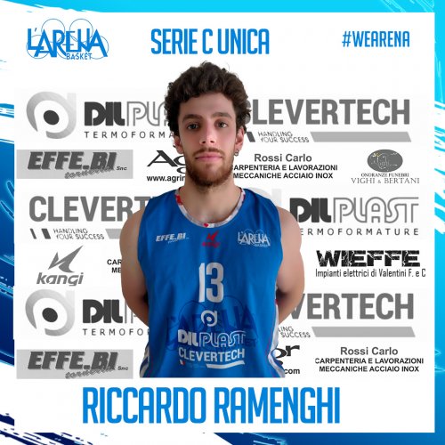 Dilplast Clevertech Basket L'Arena - Confermato  Ramenghi Riccardo