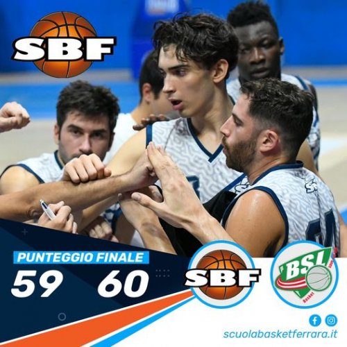 Scuola Basket Ferrara  - BSL San Lazzaro Acqua Cerelia 59 &#8211; 60   (21-16; 39-31; 47-45)