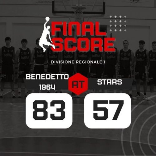 Stars Basket Bologna  - Benedetto 1964 Cento  57-83 (11-16, 10-22, 17-25, 19-20)
