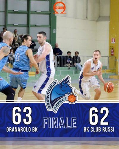 Granarolo Basket  - Basket Club Russi 63-62