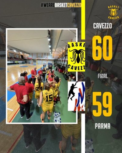 WamGroup Basket Cavezzo -   Magik Basket  Parma  60-59 (23-16, 32-26, 53-46)