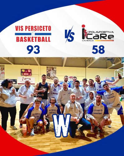 Vis Basket Persiceto - Icare Polisportiva  Cavriago  93-58