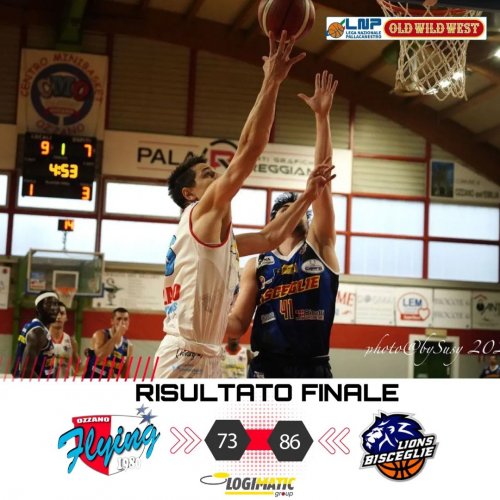 Logimatic Group Ozzano vs Lions Bisceglie 73-86 (16-17; 37-42; 58-63)