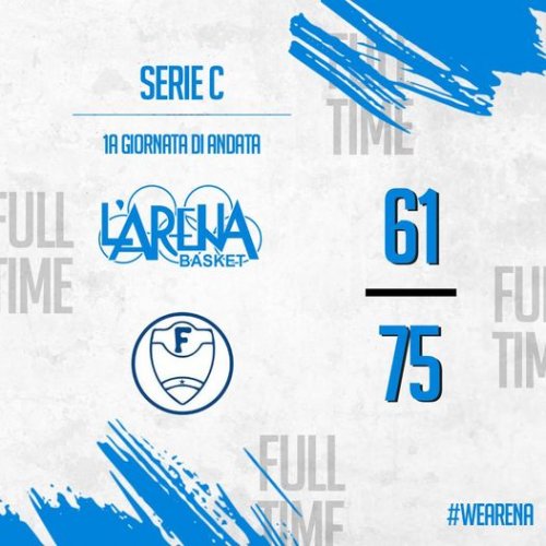 L' Arena Montecchio Emilia  - Francesco Francia Pallacanestro  61 - 75