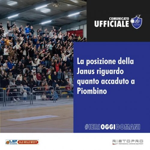 La posizione della Janus Basket Ristopro Fabriano  riguardo i fatti del  Palatenda