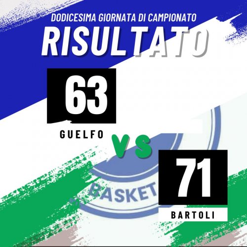 Guelfo Basket    -    Nuovo Basket Fossombrone Bartoli  63 - 71