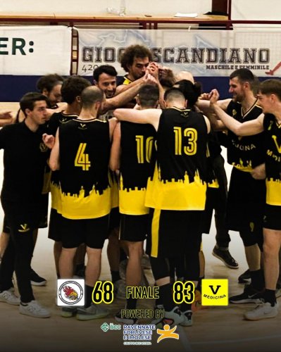 Pallacanestro Scandiano 2012       68    Virtus Medicina 83
