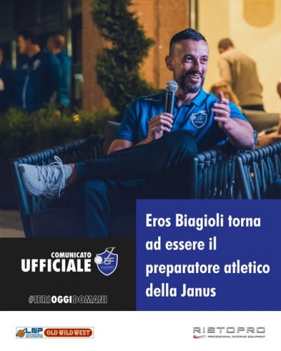 La Ristopro Janus Basket Fabriano  lieta di annunciare il ritorno di Eros Biagioli