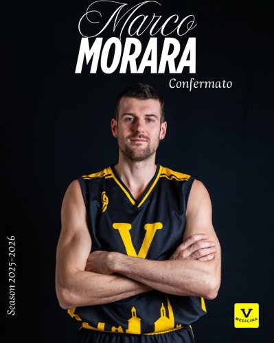 Marco Morara e Virtus Medicina insieme anche nella stagione 25/26.