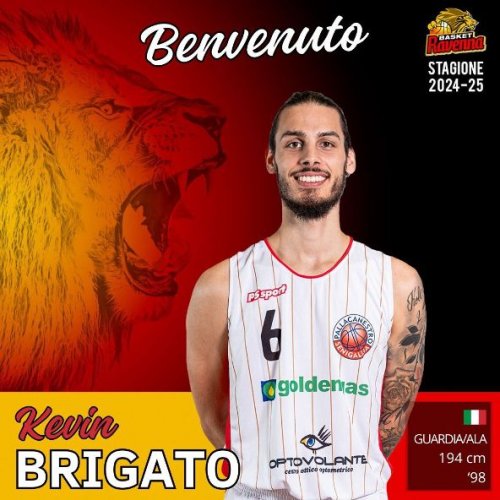 Kevin Brigato si aggiunge al roster dell'OraS Basket Ravenna