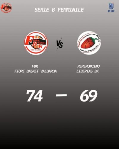Fbk Fiore Basket Valdarda - Peperoncino Basket 74 – 69  (14-16; 35-36; 59-46)