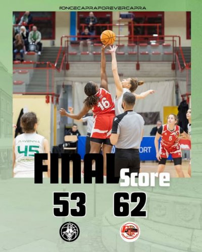 Capra Basket Team Ravenna -  FBK Fiore Basket Valdarda   53 – 62  (13-23; 32-34; 44-48)