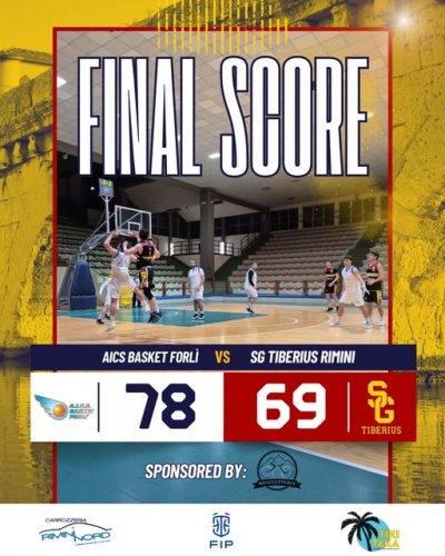 AICS Basket   Forl� – SG Tiberius Rimini 78-69  (18-21, 41-38, 61-59)