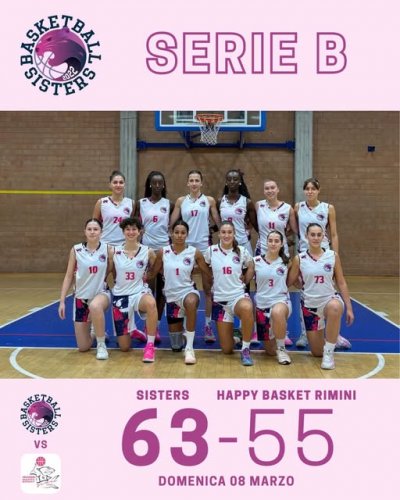 Basketball Sisters - Happy Basket Rimini 63-55   (26-22, 8-10, 19-12, 10-11)