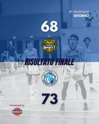 Cesena Basket 2005 - Lusa Basket Massa   68-73 (15-21; 37-40; 53-50; 68-73)
