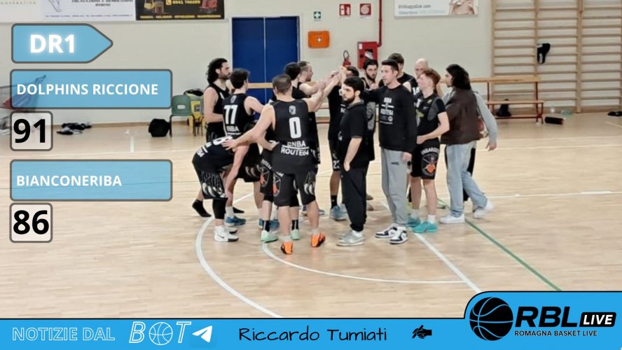 Assicurazioni Generali Dolphins Riccione - Bianconeriba Baricella  91 – 86