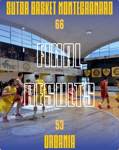 Sutor Montegranaro - Pallacanestro Urbania 66-53